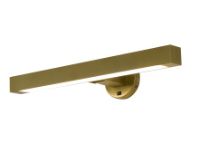 Bethel International BLT105WBR - 4-Light Satin Brass Wall Sconce With A White Frosted Acrylic diffuser