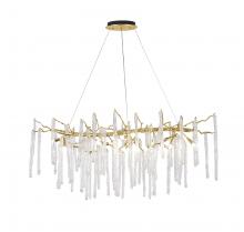 Bethel International CN10C47C - Chandelier Aluminum & Glass