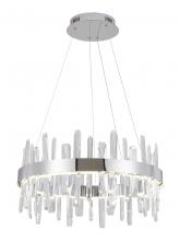 Bethel International FT70C24CR - LED Chandelier  Stainless Steel & Crystal