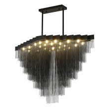 Bethel International IMG14C47BK - Satin Black Chandelier