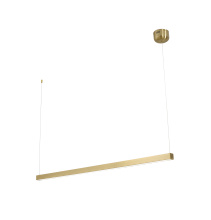 Bethel International LTY03C55BR - 1-Light Brass LED Chandelier With A White Acrylic Diffuser
