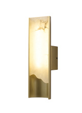 Bethel International MU128F16BR - Satin Brass LED Wall Sconce
