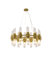 Bethel International MU131C32BR - Satin Brass Chandelier
