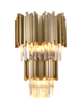 Bethel International MU24-2W19BR - Brushed Gold Wall Sconce