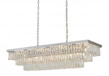 Bethel International OC47C48CH - 17-Light Chrome Chandelier With Clear Crystals