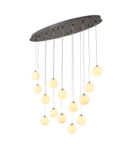 Bethel International WHP48BLK - Black Chandelier