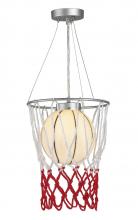 Bethel International ZA33 - 1-Light White And Black Basketball Children's Lighting
