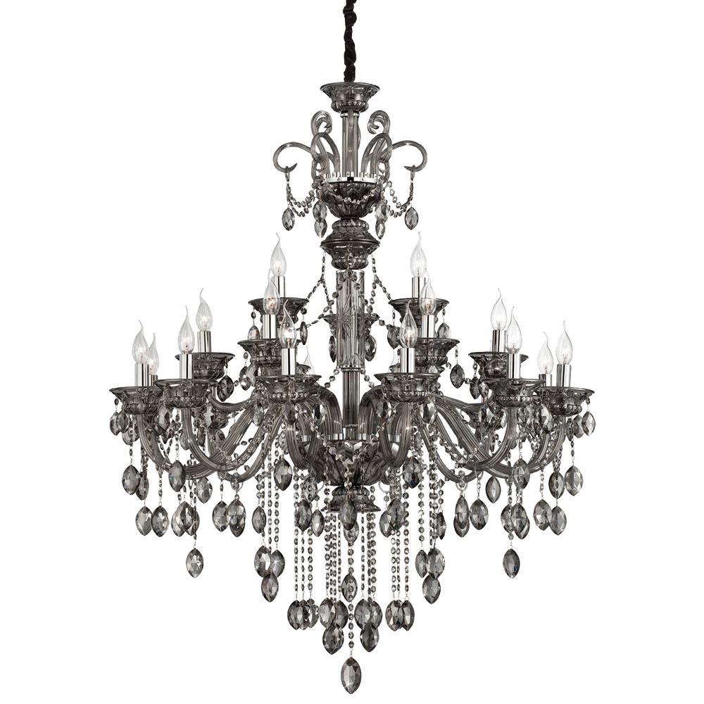 Venetian, 21Lt Chandelier, Smoke