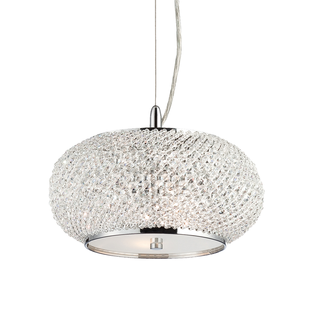Perlina, 2Lt Pendant, Chrome