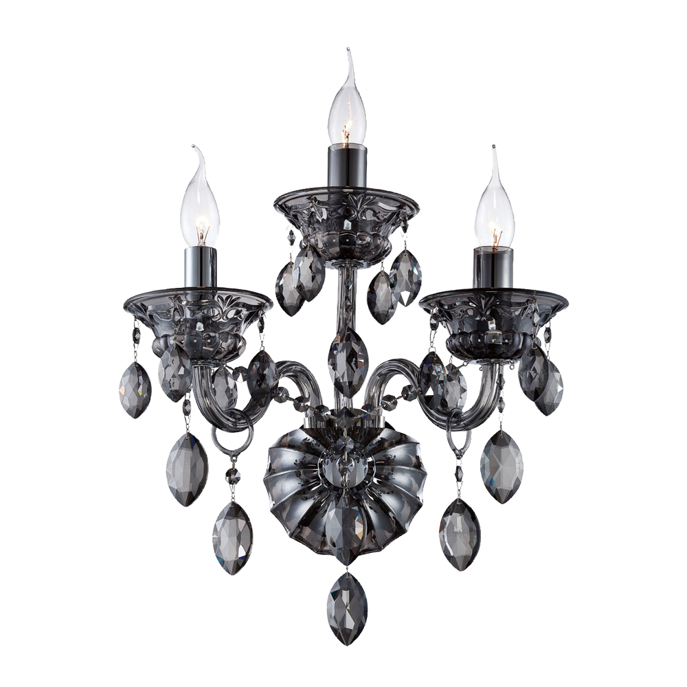 Venetian, 3Lt Wall Sconce, Smoke