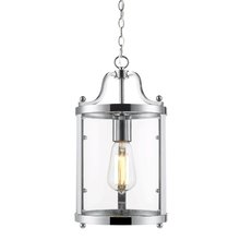 Golden 1157-M1L CH - Payton Mini Pendant in Chrome with Clear Glass