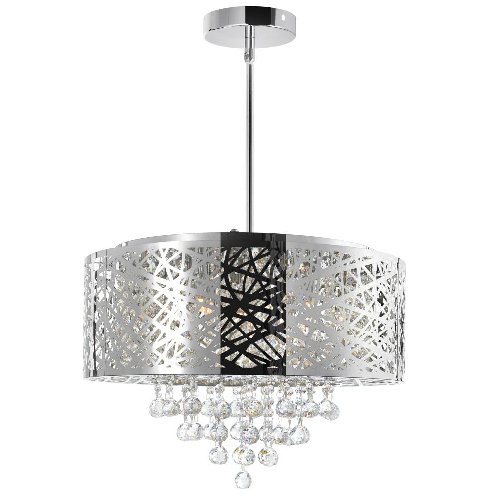 Eternity 9 Light Drum Shade Chandelier With Chrome Finish