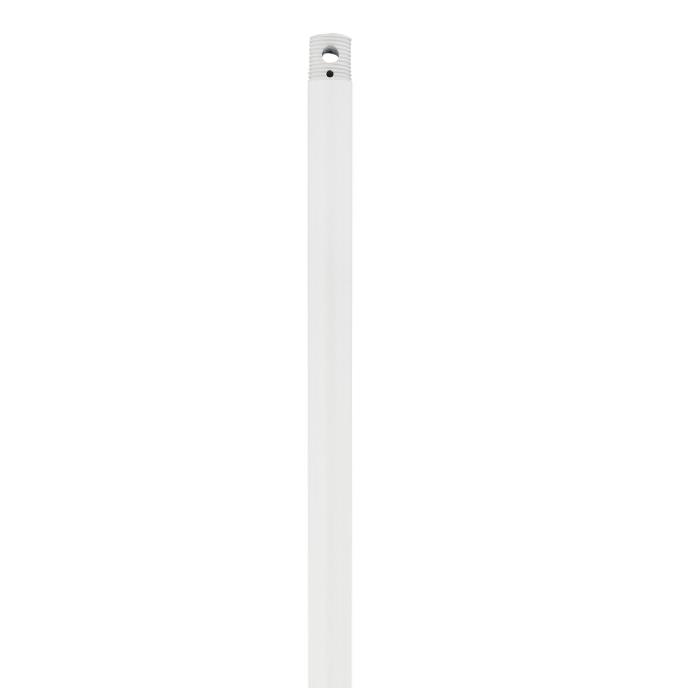 48" Threaded Downrod - Matte White