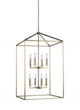Generation Lighting 5315008-848 - Perryton transitional 8-light indoor dimmable extra large ceiling pendant hanging chandelier light i
