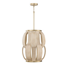 Capital 357511MA - 16" W x 21.25" H 1-Light Handcrafted Cylindrical Pendant in Matte Brass