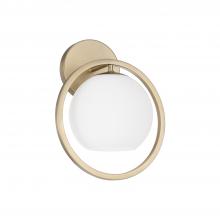 Capital 657411MA-559 - 1-Light Circle Sconce in Matte Brass with Soft White Glass