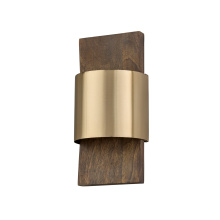 Capital 660111NM - 6.25" W x 13" H Integrated LED Wall Washer Sconce with Curved Backplate in Nordic Stained Ma