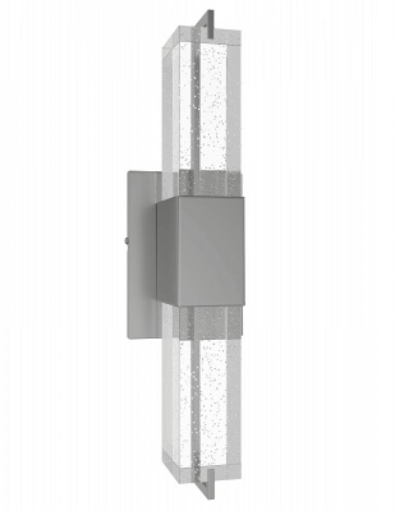 The Original Glacier Avenue 17"  Wall Sconce in Polished Nickel  with Snow Crystal