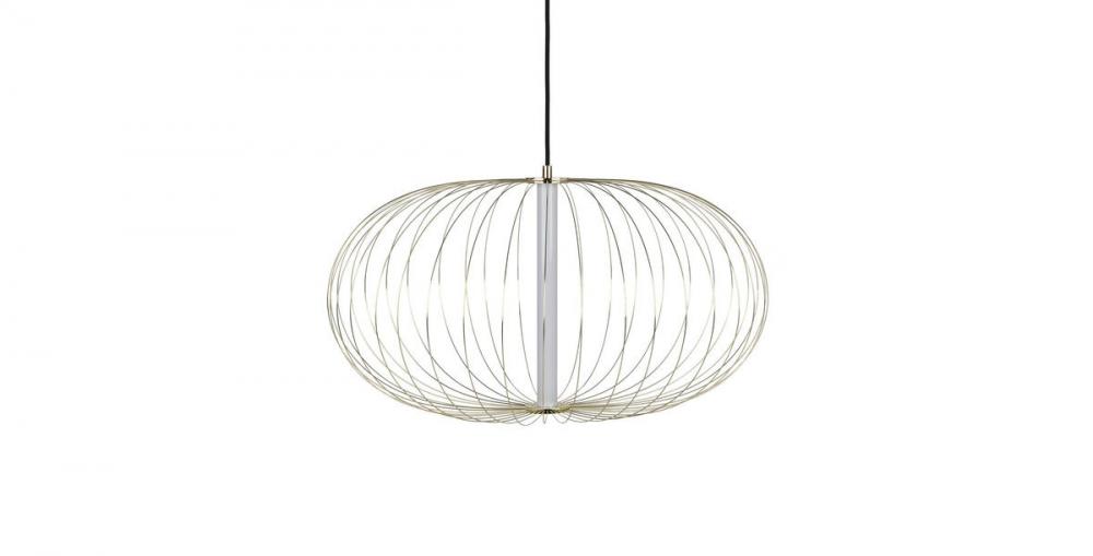 Delano 28" Sphere Pendant in Gold