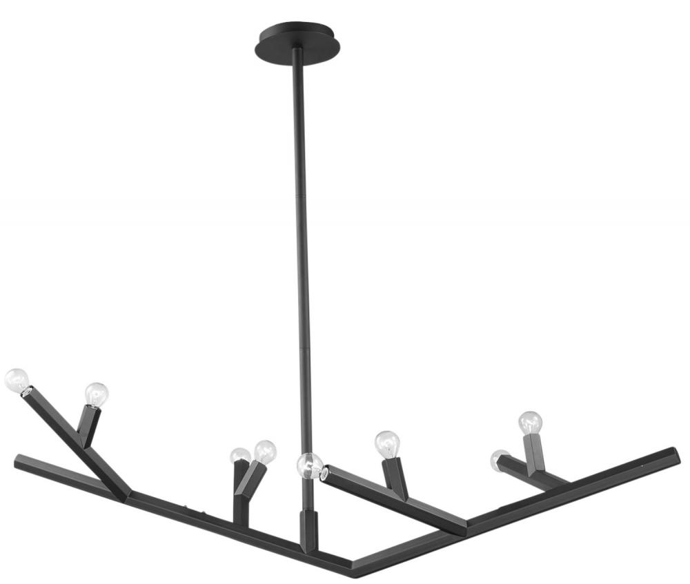 The Oaks 52" Linear Chandelier in Black