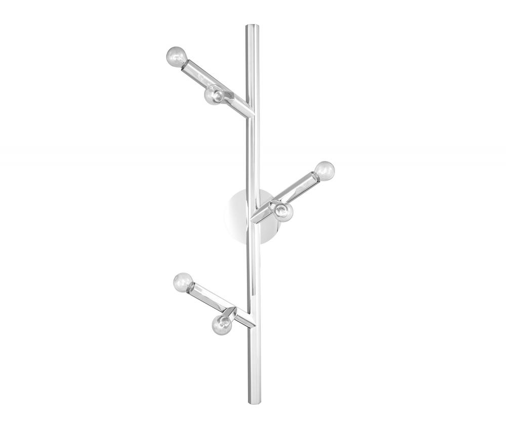 The Oaks 6-Light Wall Sconce in Polished Nickel