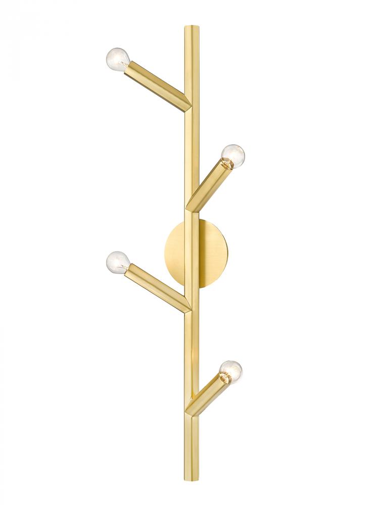 The Oaks 36" Wall Sconce in Brushed Brass
