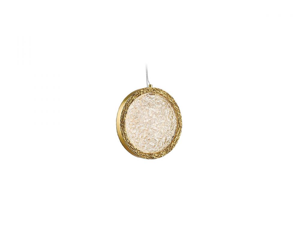 Bottega 6" Sphere Pendant in Polished Brass