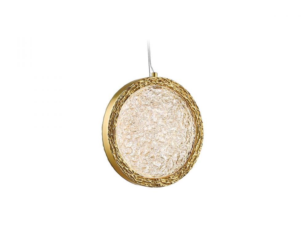 Bottega 10" Sphere Pendant in Polished Brass