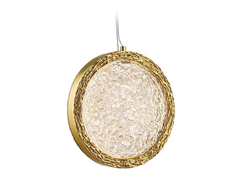 Bottega 13" Sphere Pendant in Polished Brass