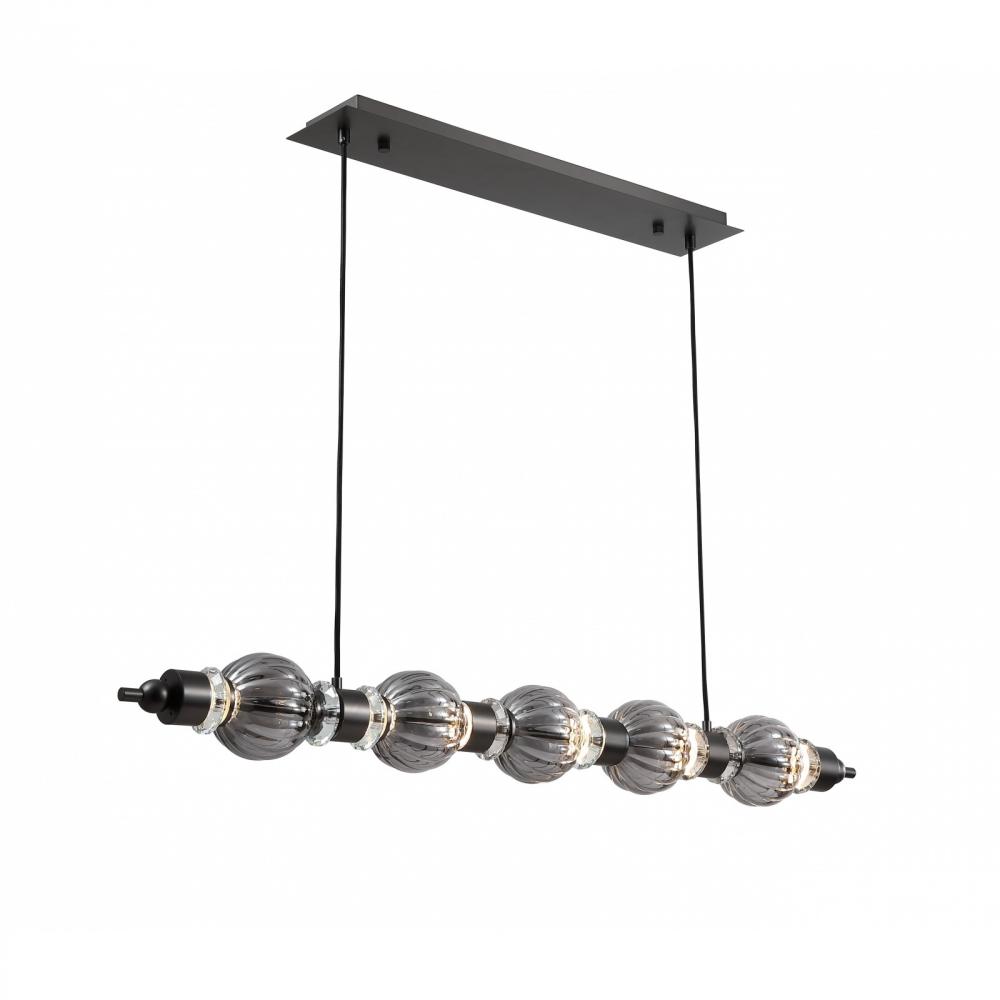 Avra 48" Linear Pendant In Black