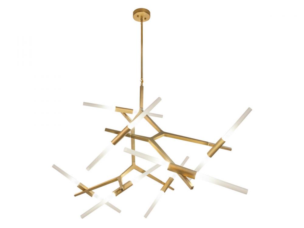 San Vicente 62" Chandelier in Brushed Brass