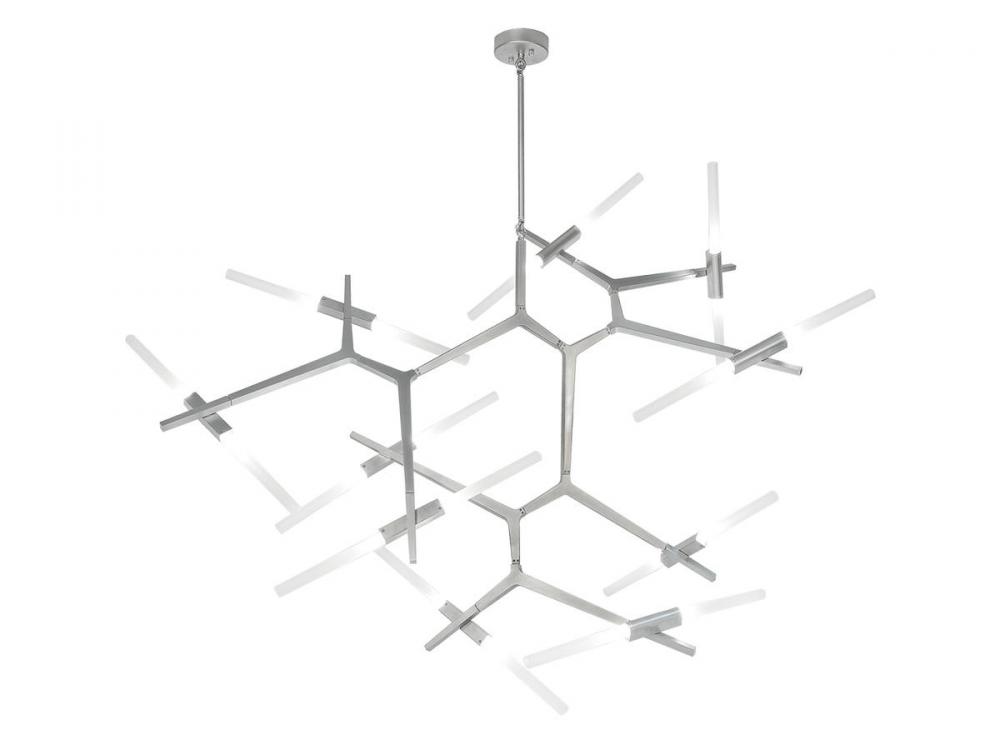 San Vicente Blvd. 43" Sphere Chandelier in Matte Chrome