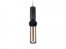 Avenue Lighting HF1091-BK-BB - Cicada 17" Pendant in Black and Brushed Brass