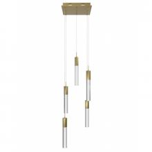Avenue Lighting HF1900-5-GL-BB-SNW - The Original Glacier Snow Collection 5 Light Acyrlic Multi Port Pendant
