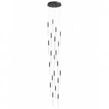 Avenue Lighting HF2021-SNW-BK - Main Street  21 Light Multi Pendant in Black with Snow Acrylic
