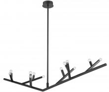 Avenue Lighting HF8812-BLK - The Oaks 71" Linear Chandelier in Black