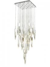 Avenue Lighting HF1904-25-AP-CH-C - The Original Aspen Collection Chrome 25 Light Pendant Fixture With Clear Crystal
