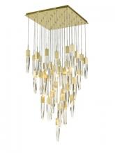 Avenue Lighting HF1903-41-AP-BB-C - The Original Aspen Collection Brushed Brass 41 Light Pendant Fixture With Clear Crystal