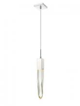 Avenue Lighting HF1901-1-AP-CH-C - The Original Aspen Collection Chrome Single Pendant With Clear Crystal
