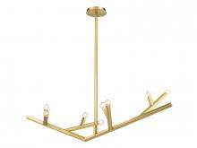 Avenue Lighting HF8888-BB - The Oaks 52" Linear Chandelier in Brushed Brass