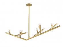 Avenue Lighting HF8812-BB - The Oaks 71" Linear Chandelier in Brushed Brass