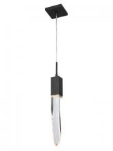 Avenue Lighting HF1901-1-AP-BK-C - The Original Aspen Collection Brushed Brass Single Pendant With Clear Crystal