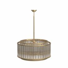 Avenue Lighting HF1928-AB - Waldorf Metal And Glass Rod Round Chandelier
