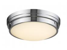 Avenue Lighting HF1160-CH - Cermack St. 13" Round Flush Mount in Chrome with Frosted Glass