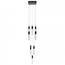 Avenue Lighting HF1905-13-GL-DBZ-SNW - The Original Glacier Collection 13 Light Multi Pendant in Dark Bronze with Snow Crystal