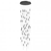 Avenue Lighting HF2051-SNW-BK - Main Street  51 Light Multi Pendant in Black with Snow Acrylic