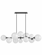 Avenue Lighting HF4222-BK-WHT - Delilah 12 Light Chandelier