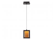 Avenue Lighting HF6013-DBZ - Brentwood 8" Rectagular Pendant in Dark Bronze  with Textured Glass