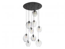 Avenue Lighting HF8149-DBZ-CL - Sonoma Ave. 9 Light Multi Pendant with Clear Glass and Dark Bronze Accents