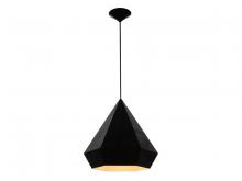 Avenue Lighting HF9115-BK - Doheny Ave. 14"  Gemstone Pendant in Black
